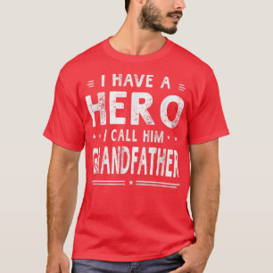 Camiseta Eu Tenho Um Herói Eu O Chamo De Avô Dia Do Pai Gi