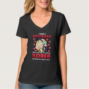 Camiseta Eu Tenho Um Namorado Que É O Meu Bias Kpop Kdrama 