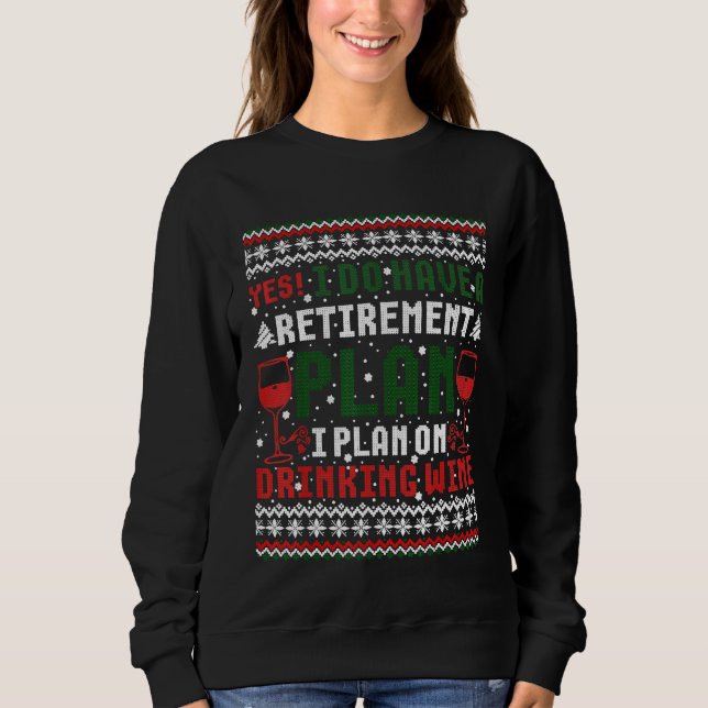 Camiseta Eu Tenho Um Plano De Reforma Bebendo Vinho Feio (Frente)