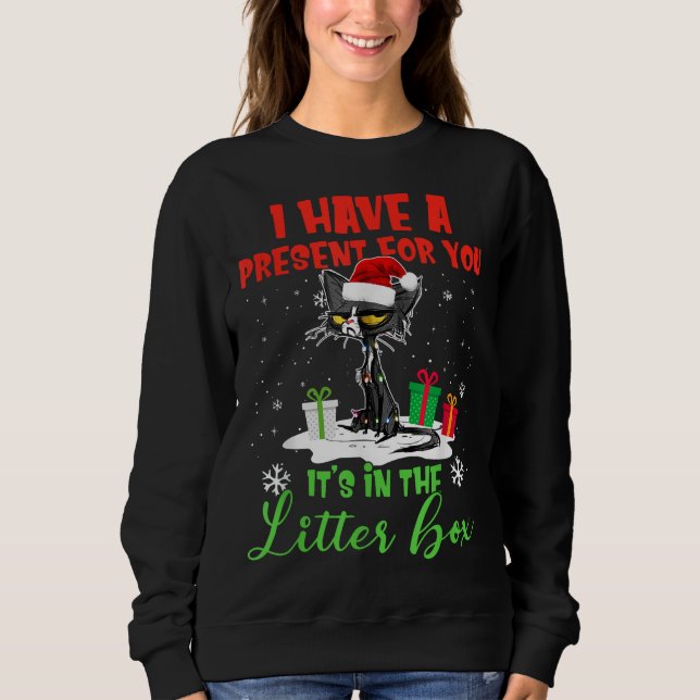 Camiseta Eu tenho um presente para você Está na caixa de ar (Frente)