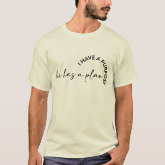 Camiseta Eu tenho um propósito ele tem um plano Masculino C