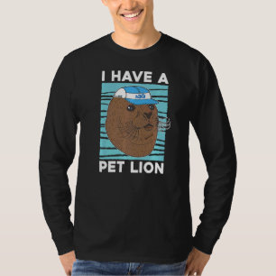 Camiseta Eu Tenho Um Salion De Leão Pet Lion Biology Ocean