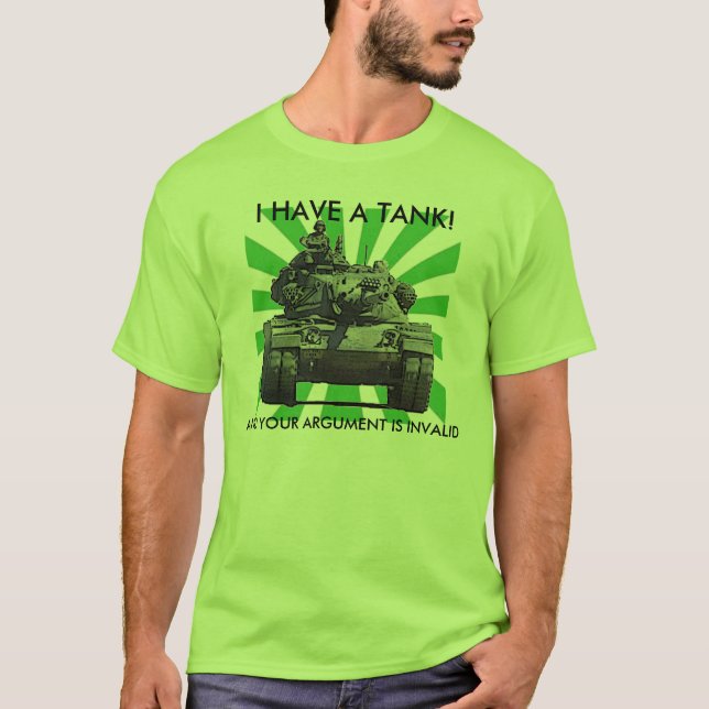 CAMISETA EU TENHO UM TANQUE! , (Frente)