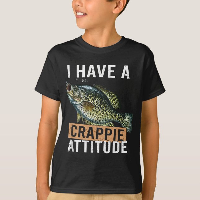 Camiseta Eu tenho uma atitude de merda pesca (Frente)