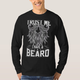 Camiseta Eu Tenho Uma Barba, Cabelo Facial, Pai Barba, Barb