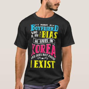 Camiseta Eu Tenho Uma Namorado Coreana Kdrama Teen Girl