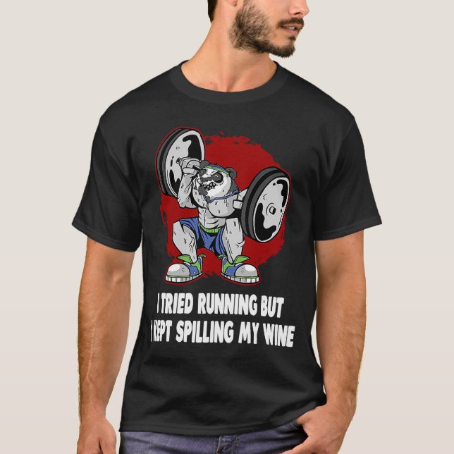 Camiseta Eu Tentei Correr Mas Eu Continuei A Esmagar O Meu  (Frente)