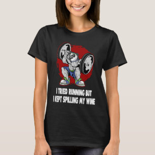 Camiseta Eu Tentei Correr Mas Eu Continuei A Esmagar O Meu