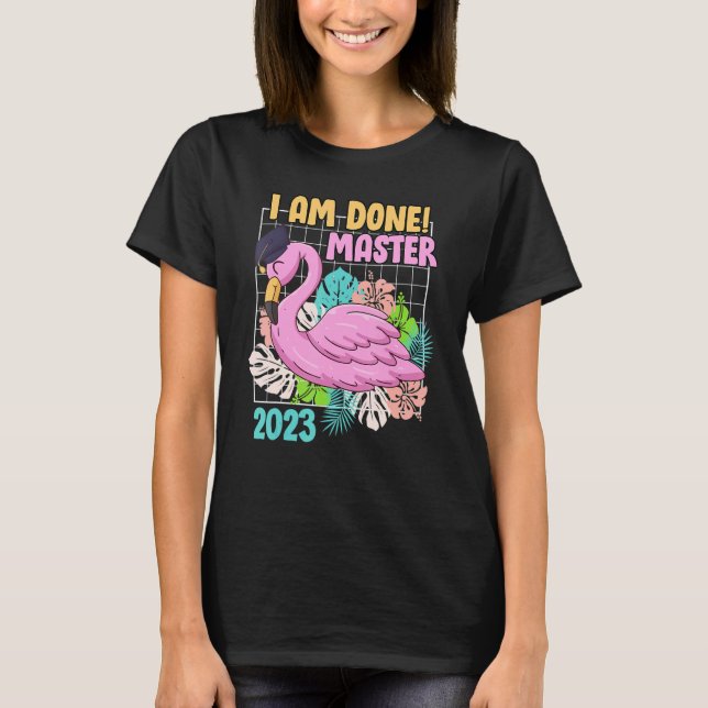Camiseta Eu terminei o mestrado 2023 mestre (Frente)
