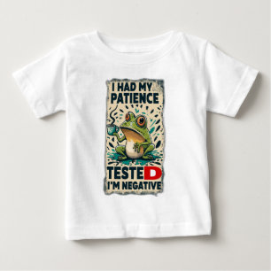 CAMISETA EU TESTEI MINHA PACIÊNCIA, EU SOU NEGATIVO