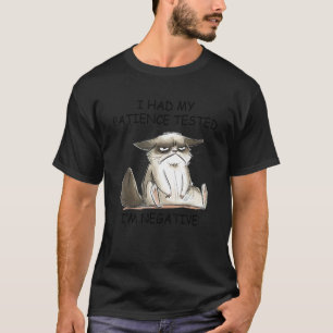 Camiseta Eu Testei Minha Paciência Sou Gato Negativo
