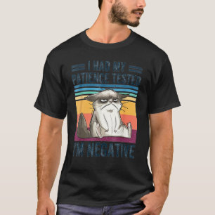 Camiseta Eu Testei Minha Paciência Sou Gato Negativo Vintag