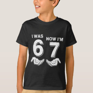 Camiseta Eu tinha 6 anos agora eu tenho 7 67