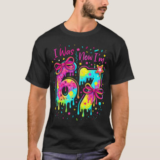 Camiseta Eu Tinha 6 Anos Agora Eu Tenho 7 7º Aniversário 6 