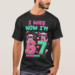 Camiseta Eu Tinha 6 Anos Agora Eu Tenho 7 Aniversário 67 Me
