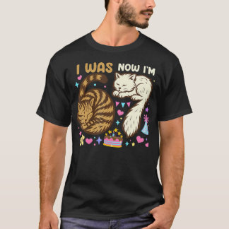 Camiseta Eu tinha 6 anos agora eu tenho 7 anos de idade Ani