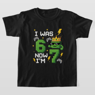 Camiseta eu tinha 6 anos agora eu tenho 7 meme do seis sete