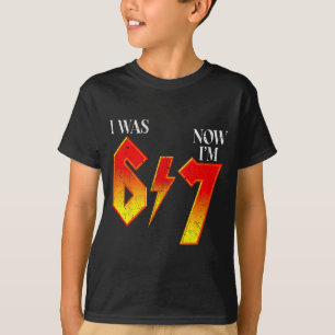 Camiseta Eu tinha 6 anos agora tenho 7 anos de aniversario