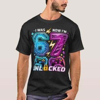 Camiseta Eu Tinha 6 Anos Agora Tenho 7 Anos Garoto Gamer An