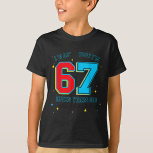 Camiseta Eu tinha 6 anos, agora tenho 7 de aniversário, eng