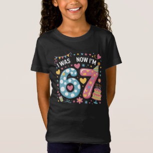 Camiseta Eu tinha 6 anos, agora tenho 7 de aniversário, Mem