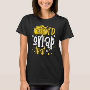 Camiseta Eu tiraria aquela fotografia de lente de abertura