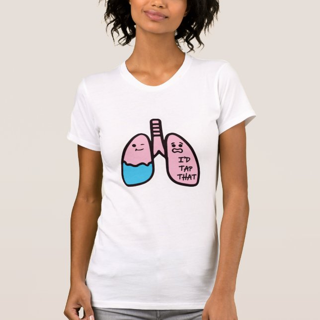 Camiseta Eu tocaria naquele RRT terapêutico respiratório (Frente)