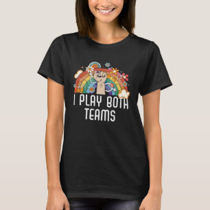 Camiseta Eu Toco Ambas as Equipes Orgulho Bissexual, Bissex