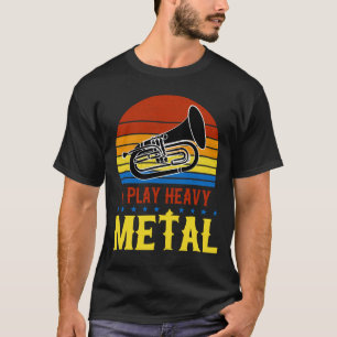 Camiseta Eu Toco Baritona De Metal Pesado
