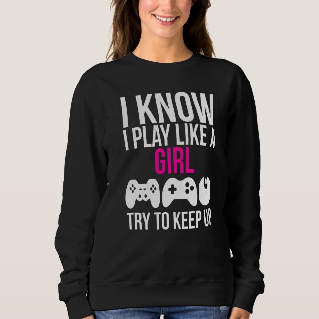 Camiseta Eu Toco Como Uma Garota Jogadora (Frente)