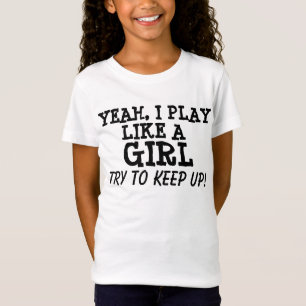 Camiseta Eu toco como uma garota, T-shirts, crianças