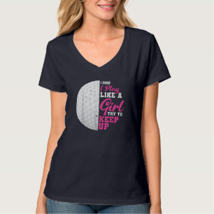 Camiseta Eu Toco Como Uma Garota Tentando Continuar Jogando