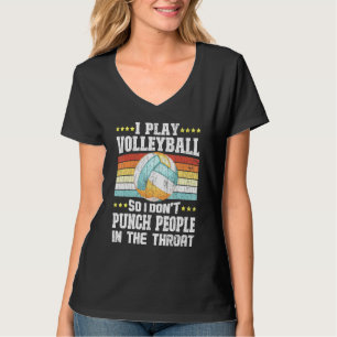 Camiseta Eu Toco Gráfico De Voleibol Para Treinador De Joga