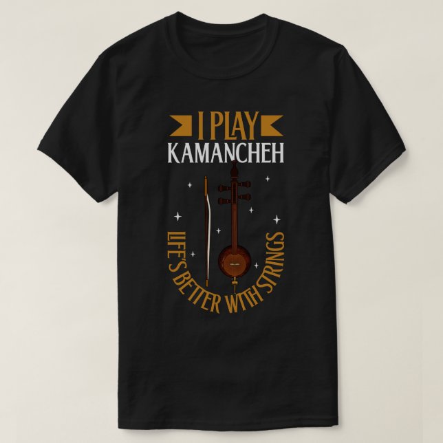 Camiseta Eu toco Kamancheh (Frente do Design)