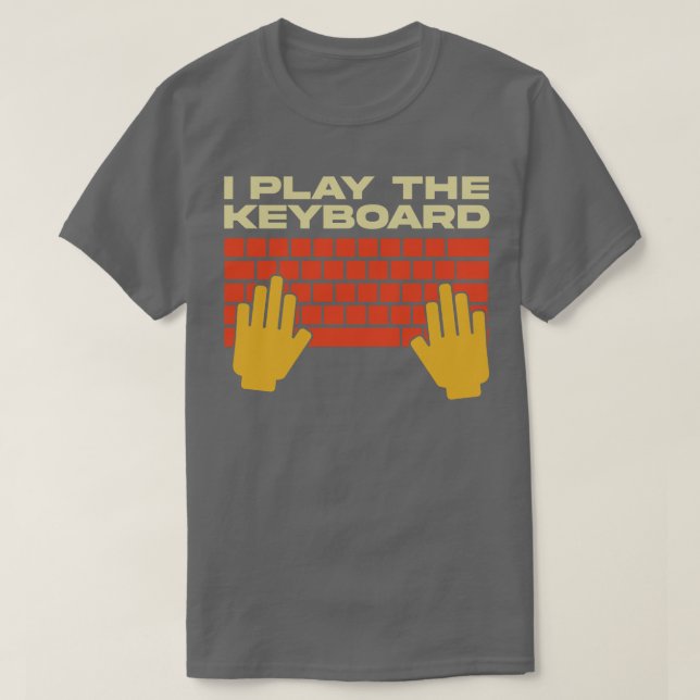 Camiseta Eu Toco O Programador Engraçado Do Teclado (Frente do Design)