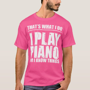Camiseta Eu Toco Piano Engraçado Presentes de Tocar Piano A