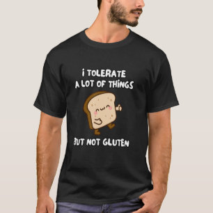 Camiseta Eu Tolerio Muitas Coisas Mas Não Glúten