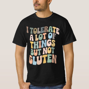 Camiseta Eu Tolero Muitas Coisas Mas Não Glúten