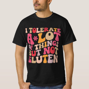 Camiseta Eu Tolero Muitas Coisas Mas Não Gluten