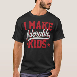 Camiseta Eu Torno Crianças Adoráveis Um Pai Engraçado Citar