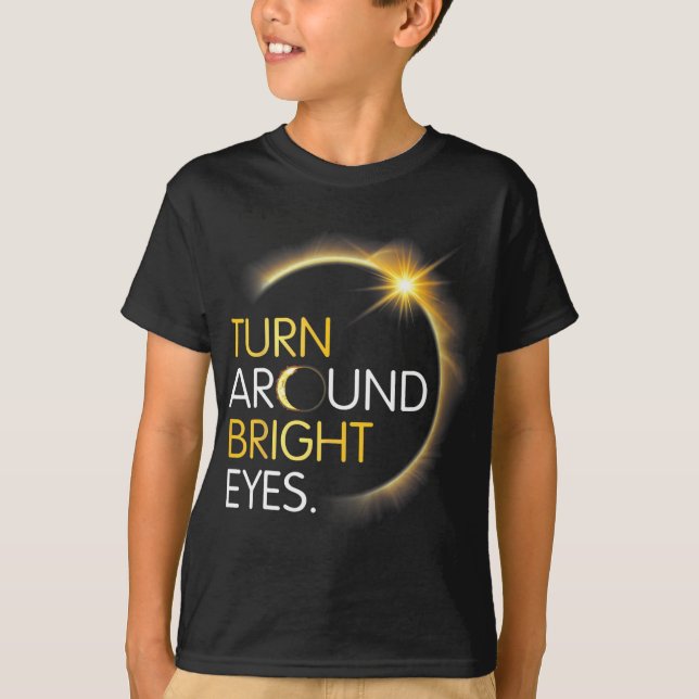 Camiseta Eu Totalidade Eclipe Solar Vira-Se À Volta E (Frente)