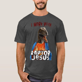 Camiseta Eu trabalho com Jesus Raptor