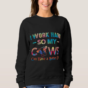 Camiseta Eu Trabalho Duro Para Que As Minhas Vacas Possam T