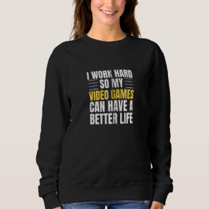 Camiseta Eu Trabalho Duro Para Que Meus Videos games Possam