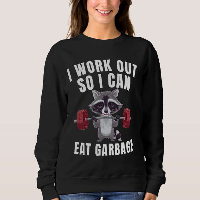 Camiseta Eu Trabalho Para Comer Peso De Giro De Lixo (Frente)
