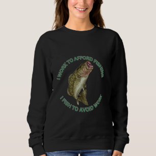 Camiseta Eu Trabalho Para Pagar A Pesca Eu Peço Para Evitar
