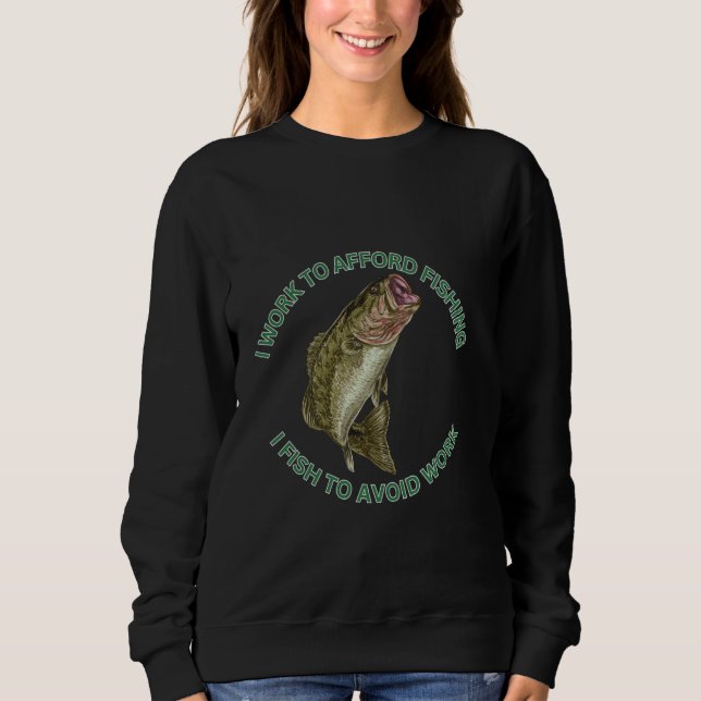 Camiseta Eu Trabalho Para Pagar A Pesca Eu Peço Para Evitar (Frente)