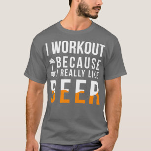 Camiseta Eu Trabalho Porque Eu Gosto Muito De Cerveja