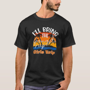 Camiseta Eu trago a Rap Gangsta, Engraçada Viagem de Menina