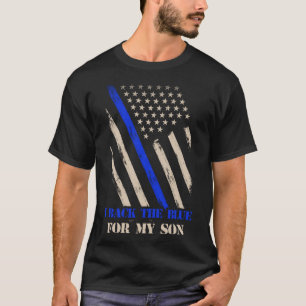 Camiseta Eu Trago O Azul Para O Meu Filho, Orgulhoso Polici